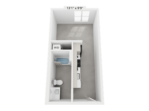 a floor plan of a small apartment